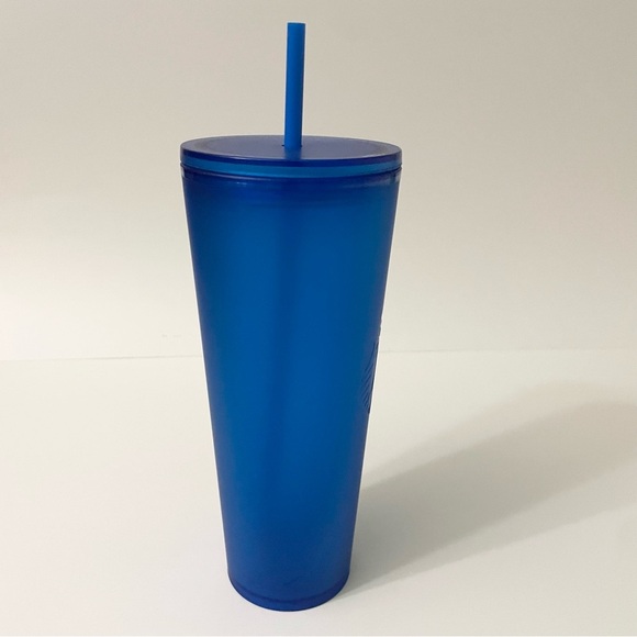 Starbucks Matte Royal Blue Velvet Soft Touch Venti 24 Oz Tumbler - Picture 5 of 13